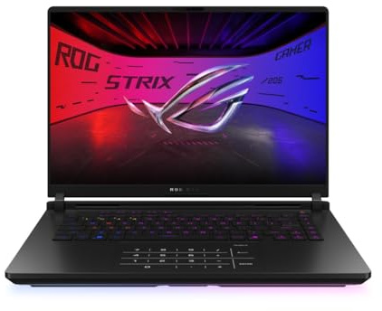 ASUS ROG Strix Scar 16 G635LX Laptop; 16 WQXGA 240Hz/3ms 16:9 MiniLED Display; Intel Core Ultra 9 275HX; 64GB RAM; 1TB SSD; NVIDIA RTX 5090; Win11 Home; QWERTZ; Off Black; 3Monate GamePass