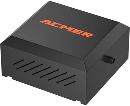 ACMER C4 Bomba de Asistencia de Aire para Láse, Flujo de Aire Alto Ajustable 30 l/min, Kit de Asistencia de Aire Silencioso para la Mayoría de Las Máquinas de Corte y Grabado Láser