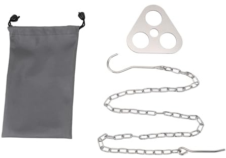 Fyearfly Camping Tripod Board Stainless Steel Portable Campfire Stand for Outdoor Cooking