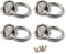 M5 Patère de fixation au plafond Crochet de fixation murale en acier inoxydable 304 pour balançoire de yoga, quincaillerie pour bateau Paquet de 4 (vis incluses)