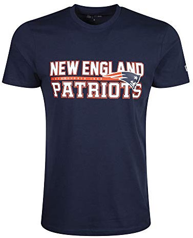 New Era NFL New England Patriots Stacked Wordmark T-Shirt, Größe :S