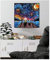 HHLSS Druck auf Leinwand 50x50cm ohne Rahmen Starry Night Series Snoopy und Charlie Poster Leinwanddruck Wandkunst Gemälde Dekor Bilder Wanddekoration