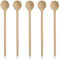 KO&CO Kochlöffel-Set aus Buchenholz, 25cm, unbehandelt aus Hartholz mit rundem Löffel zum Kochen und Backen, antibakteriell, robust, langlebig, heimisches Holz, nachhaltig, Küchenutensilien (5)