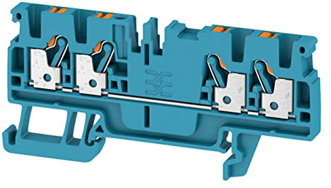 BLOCCO TERMINALE, BLOCCO DIN, 4POS, 12AWG, Morsettiere per montaggio su guida DIN, Qty.1 | 1521700000