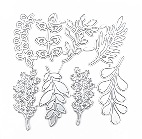 ECMQS Zweige Blätter DIY Stanzschablone, Scrapbooking Prägeschablonen Stanzformen Schablonen Für Scrapbooking
