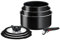 Tefal Ingenio Batterie de cuisine 7 pièces, Casseroles 16/18/20 cm, Couvercles en verre, Poignée amovible, Non induction, Revêtement antiadhésif, Empilable, Fabriqué en France, Easy On L1599602