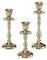 Boltze Kerzenständer Vicco 3-teilig (gold, Kerzenhalter aus Metall, Dekoration Esstisch / Kommode, edles Design, ohne Kerzen) 2013367