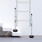 BEAMNOVA 2Pcs/Set 20 Adjustable Ladder Leveler, Retractable Threaded Anti-Slip Base Ladder Steel Fittings Support Feet Balance Feet Stabilizer
