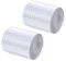 Oneyijun 2 Rollos 3m x 5cm Cinta Reflectante de Seguridad PVC - Banda Adhesiva Reflectante de Alta Intensidad para Señalización Vial, Protección Industrial y Chalecos - impermeable (Blanco)