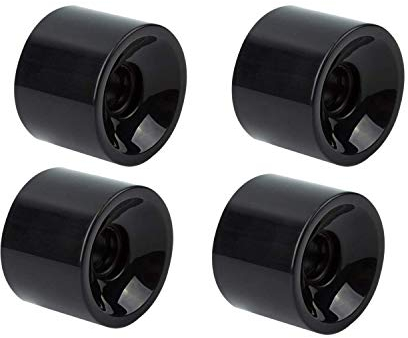 Nicfaky Set di 4 ruote da longboard 70mm 80A, ruote di ricambio per Cruiser Pennyboard Waveboard Snakeboard