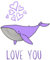 Borahae Purple Whale Notebook