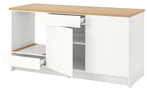 IKEA KNOXHULT Unterschrank mit Türen und Schublade, 180 cm, Weiß