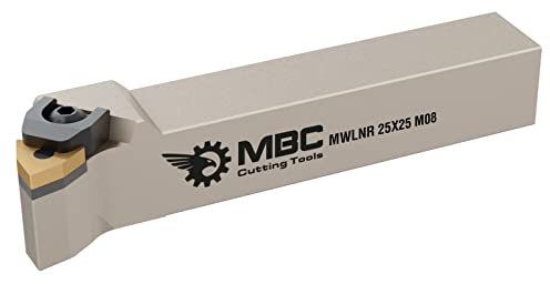 Drehmeißel mit Klemmhalter MWLNR/L Ø16-40 mm für WNMG-Wendeplatten zum Drehen, Links und Rechts... (MWLNR 2525 M08)