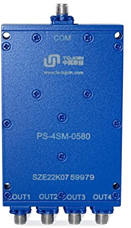TOJOIN 0.5-8GHz Divisore di Potenza RF a Microstriscia, 4 vie Microstrip Power Divider SMA Connettori Splitter per Sistema di Antenna/Radar/Bluetooth/Comunicazioni Senza Fili(PS-4SM-0580)