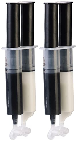 AGT Professional Klebstoffe: 2er-Set 2-Komponenten-Kleber aus Epoxidharz, je 2x 25 ml, 45 Min. (Epoxy 2 Komponenten Kleber, für Polster, Keramik Reparatur)