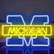 JanHune Michigan Neon Sign Football LED Signs Michigan Neon Lights for Man Cave Wall Decoration Light Up Signs for Bedroom Bar Pub University Neon Wall Sign Decor