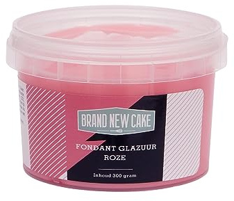 BrandNewCake® Fondant Glasur Rosa 300g - Perfekt für Torten Dekoration und Verzierung - Hochwertige Kuchengarnierung