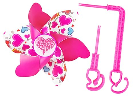 Baoblaze Molinillo de viento para bicicleta infantil, manillar de bicicleta para niños, flor Pinwheel, molino de viento para bicicleta, molino de viento, decoración para todas las bicicletas,
