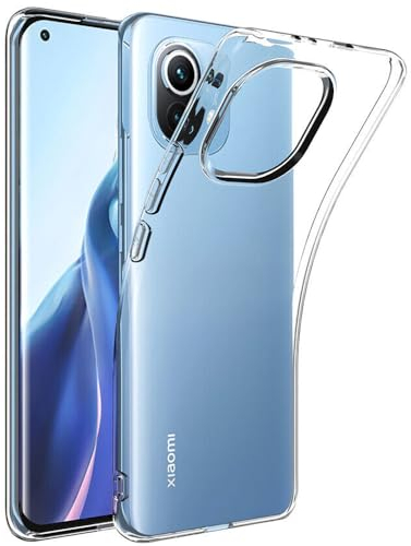 Oprimio Kristallklar Hülle für Xiaomi Mi 11 Lite [Silikon Hülle] [%100 Durchsichtig] [Deutsche Material] [Ultra Dünn] Klar Handyhülle für Xiaomi Mi 11 Lite 4G / 5G / NE