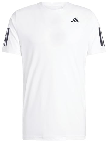 adidas Herren Club Tennis Climacool 3-Stripes Shirt, White, M