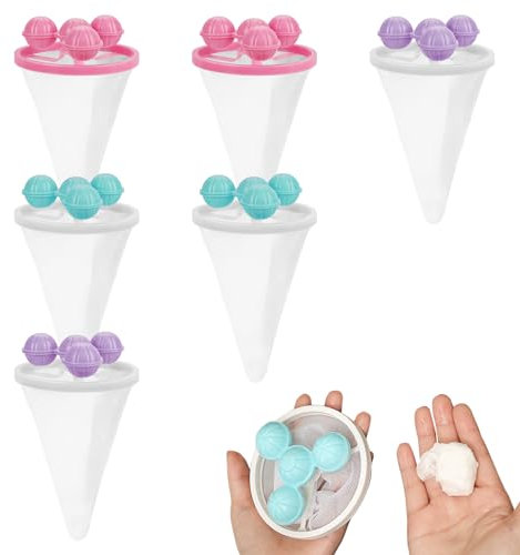 Adorila 6 Pack Pet Hair Remover for Laundry, Reusable Floating Hair Filtering Mesh Removal, Lint Catcher for Washing Machine