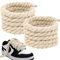 JOOTUEPO Lacci Corda Stringhe Spesse Grossi e Grandi per Air Force 1 Scarpe 1 paia, Rope laces Kit per Sneaker