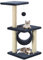 Rantry Arbre à chat avec griffoir en Sisal 65 cm bleu foncé, chat jeu, jouet chat, arbre à chat