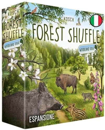 Asmodee - Forest Shuffle: Woodland Edge - Erweiterung des Brettspiels, 2-5 Spieler, 10+ Jahre, italienische Ausgabe