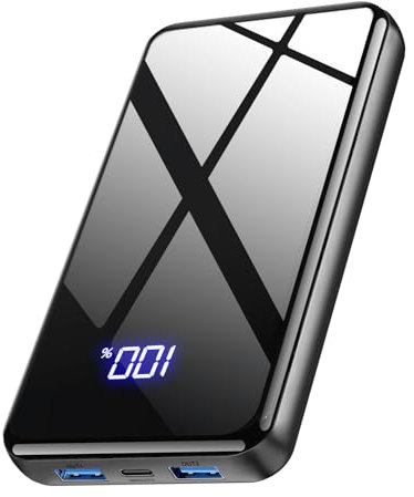 Power Bank, 26800mAh Portable Charger 22.5 W, Powerbank Fast Charging with USB C Input & Output, PD 3.0 QC 4.0, Mobile Phone Battery Pack Compatible with iPhone, Samsung Galaxy, iPad - Black
