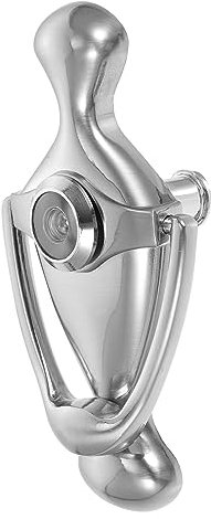 OSALADI 304 Stainless Steel Door Knocker with Viewer Peephole Front Door Knocker Ring with Peep Hole Home Hotel Security Knocker