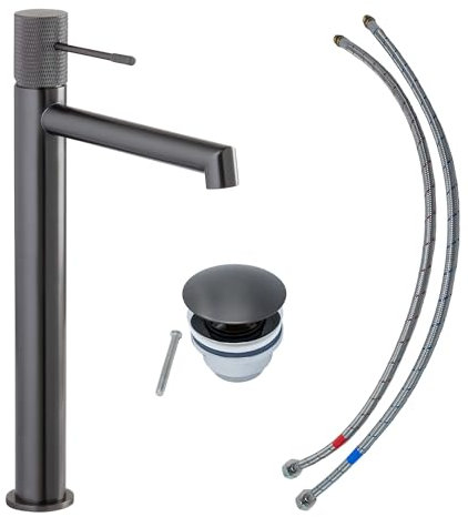 SCHÖNER WOHNEN-Kollektion Waschtischarmatur KADIA L, Industrial, Wasserhahn geeignet für Aufsatzwaschbecken in Ihrem Bad