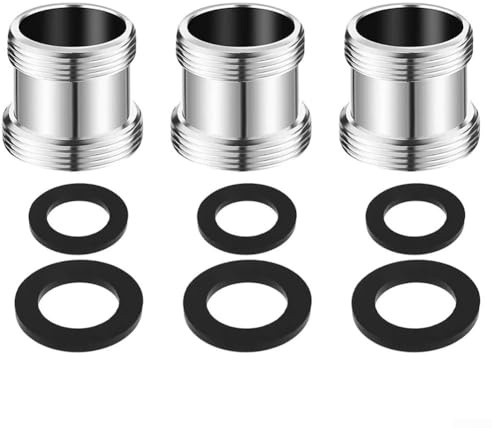 M22 für M24 Adapter Set mit 3 Steckern aus hochwertiger Kupferlegierung für zuverlässige Leistung bei Sanitäraufgaben