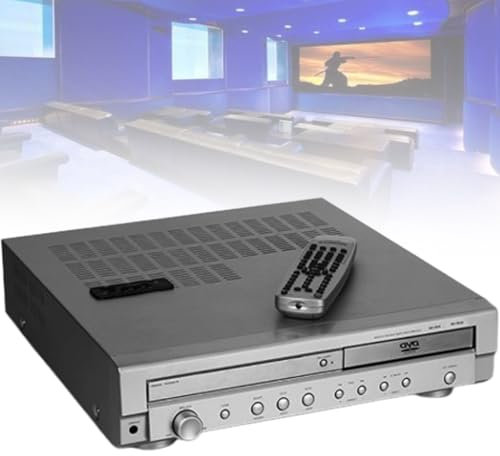 Amplificatore Bluetooth wireless, sistema home theater DVD a 5.1 canali surround con supporto DVD/CD, uscita coassiale in fibra ottica, radio a doppia onda, lettore DVD VCD CD, per casa/studio