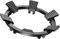 Jiuvaso Support pour Wok à, Réducteur de, Support pour Casseroles, pour Restaurant, 6 Griffes