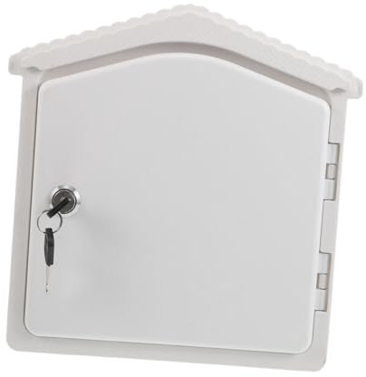 GALPADA Wall Mounted Milk Box with Lock Durable Outdoor Package Drop Case for Milk Bottles Essentials Elegant Design for Porch Garden Sturdy Construction for All Weather Conditions