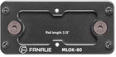 FANAUE Arca Swiss Tripod Mount Plate, Aluminum Quick Release Arca Rail Mount Adapter for Hunting,Compatible with Swiss/RRS Dovetail Tripod Ball Head