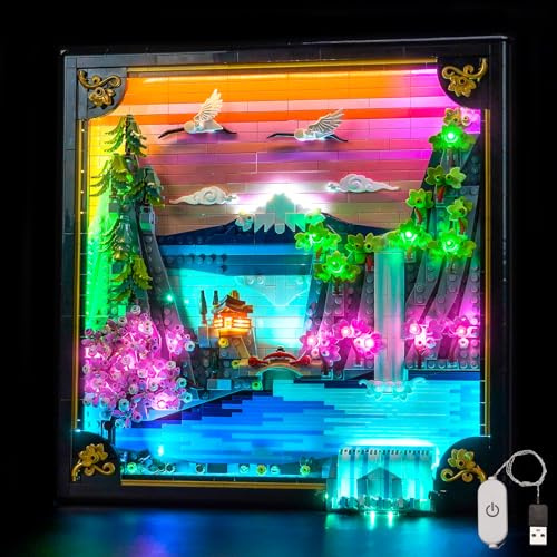 Set de lumières LED compatible avec Lego 31218 Paysage japonais de fleur de cerisier (aucun modèle), ensemble d'éclairage décoratif Compatible avec les briques de construction Lego Paysage japonais de