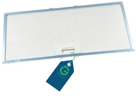 G GRIMALDI GRI0088006A Filtro Cappa 429x200x9 mm Compatibile con Elica 50225007 — Filtro Antigrasso Alluminio Lavabile Cappa Cucina BOX IN