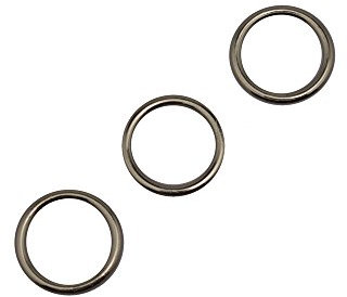 HAND Metal O Shape Lingerie Rings 1.3 cm Diameter, Takes Straps up to 1 cm Width, Pack of Approx 50 (11 g) Silver Colour