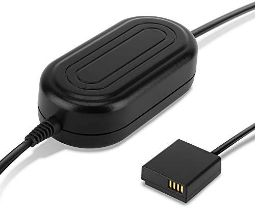subtel Alimentation Secteur Compatible avec Appareil Photo Leica D-Lux, Lumix DMC-LX100, DMC-GX7 -GX80, DMC-TZ80, DC-TZ90 -TZ91 - ca. 3m 8.4V / 2A - 16.8W Adaptateur câble de Charge