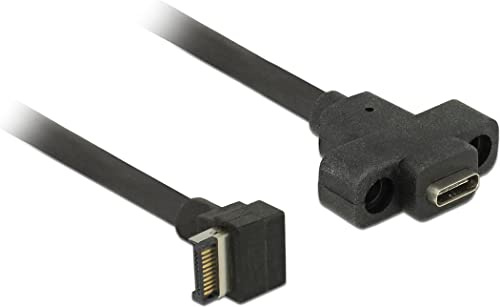Delock 85326 USB-Kabel (0,45 m, USB A, USB C, 3.1 Gen 2, Stecker/Stecker, schwarz)