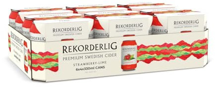 Rekorderlig Strawberry-Lime cider 24 x 330 ml (cans)