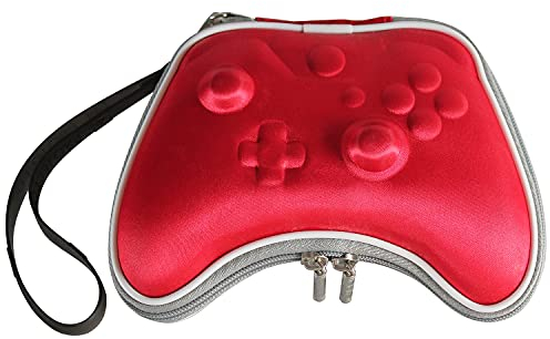OSTENT Estuche rígido Air Foam Funda para Bolsa Compatible con el Controlador inalámbrico Microsoft Xbox One - Color Rojo