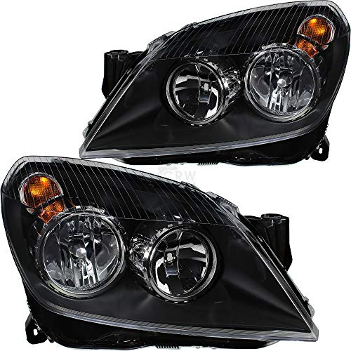 Scheinwerfer Set Satz Astra H Bj. 03/04-12/09> H7+H1+Motoren klar/schwarz