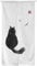 Ofat Home Rideau de Porte Noren en mélange de Polyester - Motif Chat à l'encre Japonaise - Noir et Blanc - 85 x 150 cm - pour décoration Murale