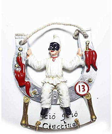 Generico Erhalten 1 Kükenkäfer Eisen Pferd Schlüsselhaken 11 x 9 cm aus Harz für Krippe Restaurant Pizzeria NapoleTana Napoli erhalten Sie Schlüsselanhänger Geschenk Marc