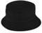 fiebig Fischerhut aus Baumwolle | Unisex Outdoorhut mit Taschen & Reißverschlussfach | Bucket Hat in vielen Farben & Größen (58-L, Schwarz)
