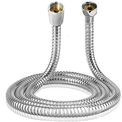 Tappeti Design Brauseschlauch 1,2 m / 1,5 m / 2 m / 3 m 10 mm Schwerer Edelstahl-Chrom-Brauseschlauch Knickschutz-1,5 m auslaufsicherer Ersatz