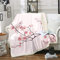 Homemissing Mädchen Kirschblüten Flanell Fleecedecke Damen Sakura Blumen Branch Decke 150x200cm für Sofa Couch Dekor Pale Rosa Blumen Warm Kuscheldecke Japanese Feder Wohndecke Ultra Weich