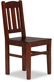 Woodkings 2er Set Holzstuhl Catana I Massivholz braun im Landhaus Stil I rustikaler Stuhl für Esszimmer oder Küche I Echtholz Wohnmöbel